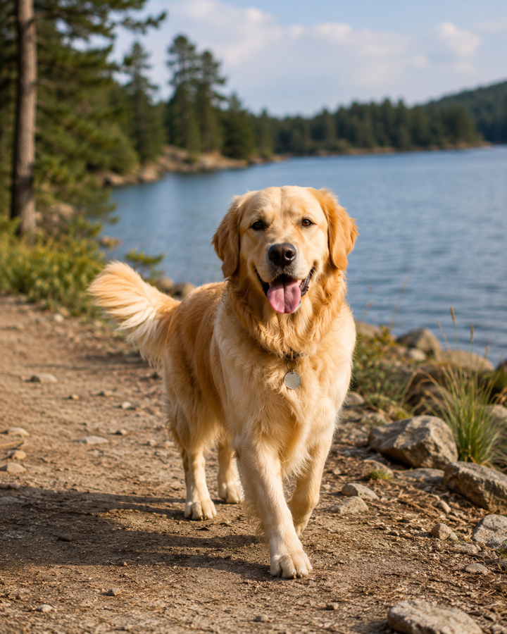 A Beautiful Walk by the Lake