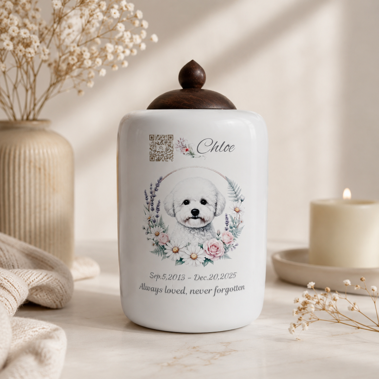 The Soul Keeper™ Watercolor Pet Urn