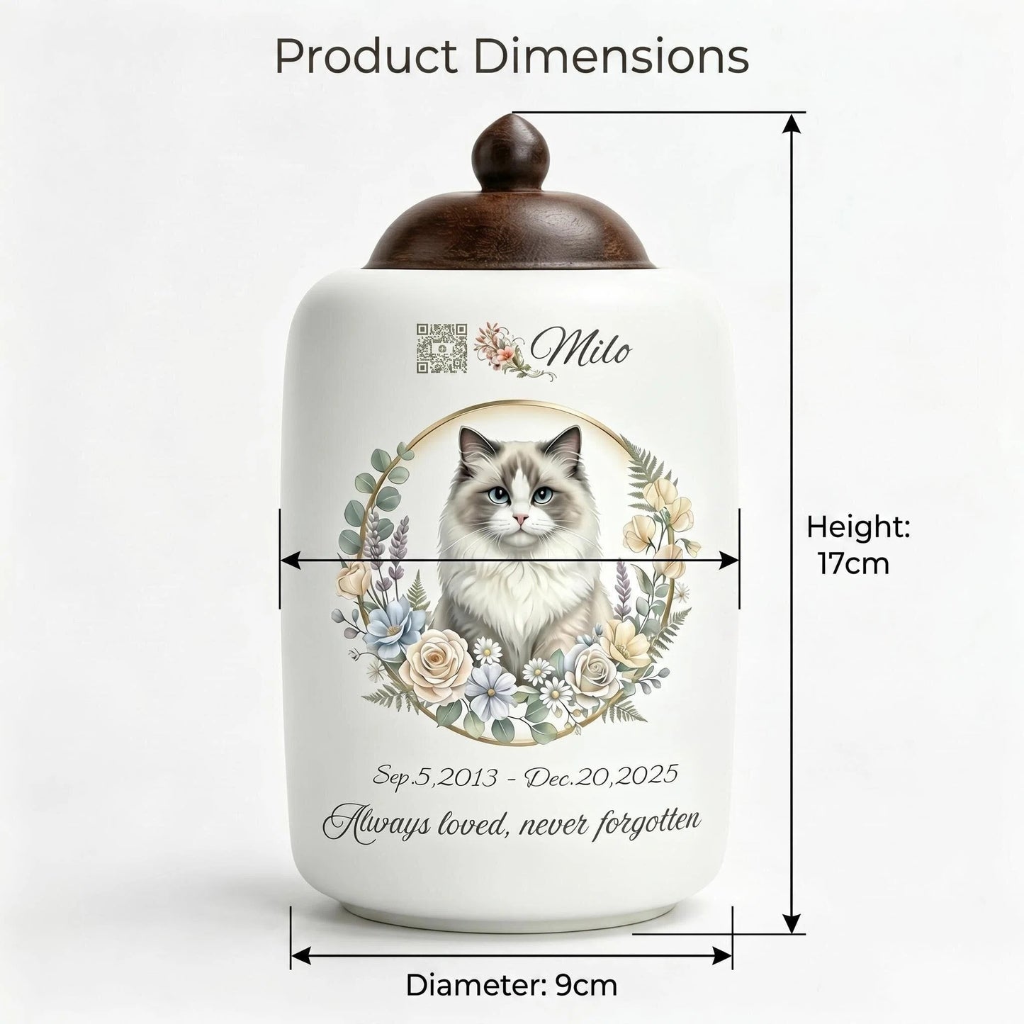 The Soul Keeper™ Watercolor Pet Urn