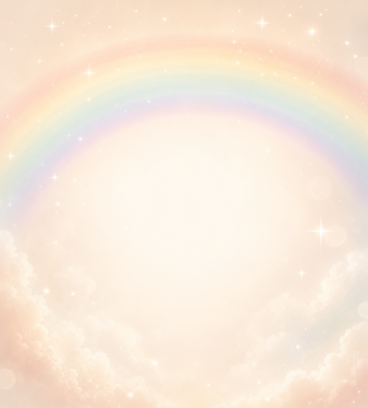 A soft Rainbow Bridge inspired memorial background for a beloved pet