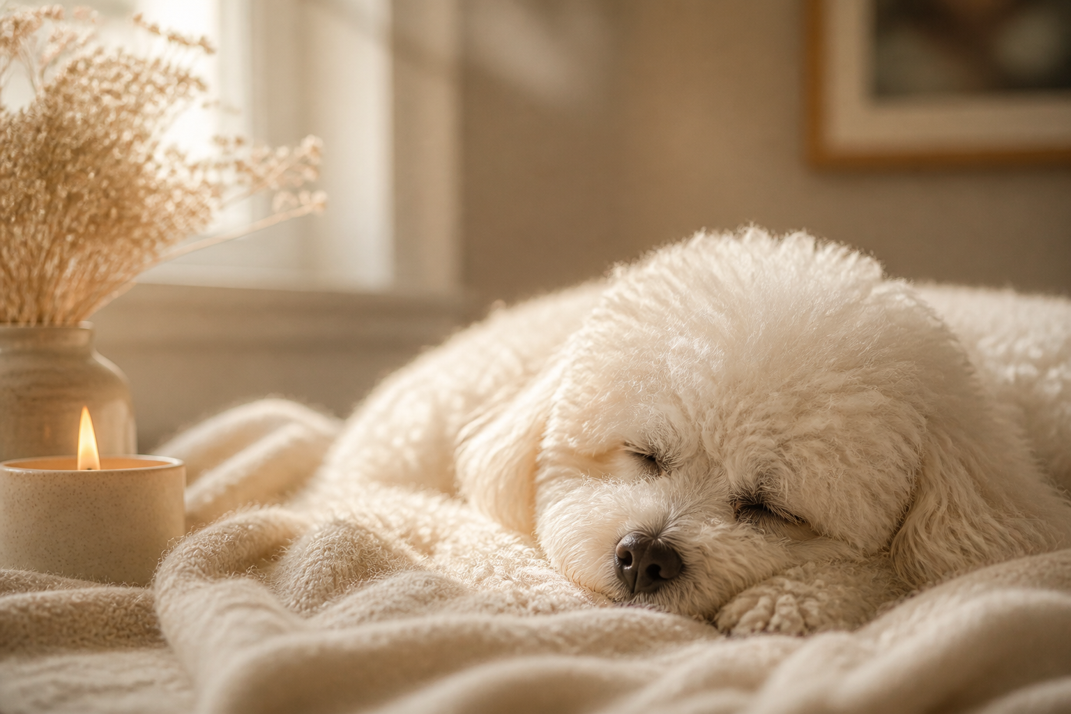 Chloe sleeping peacefully